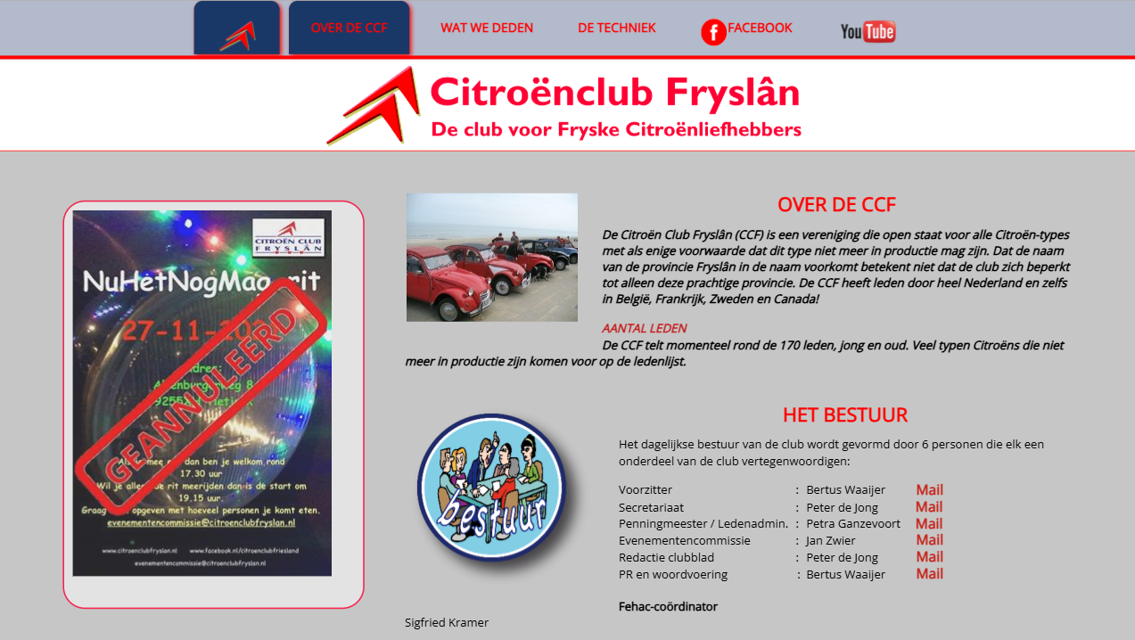 citroen club fryslan oude website